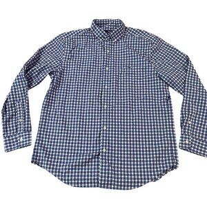 Vineyard Vines Men's Classic Fit Tucker Shirt L Blue/Red Plaid Cotton